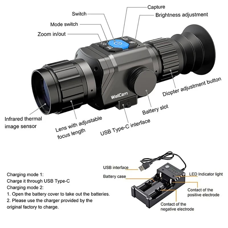 Тепловизионный монокуляр для о – обзор и цена Thermal Scope Night Vision Monocular